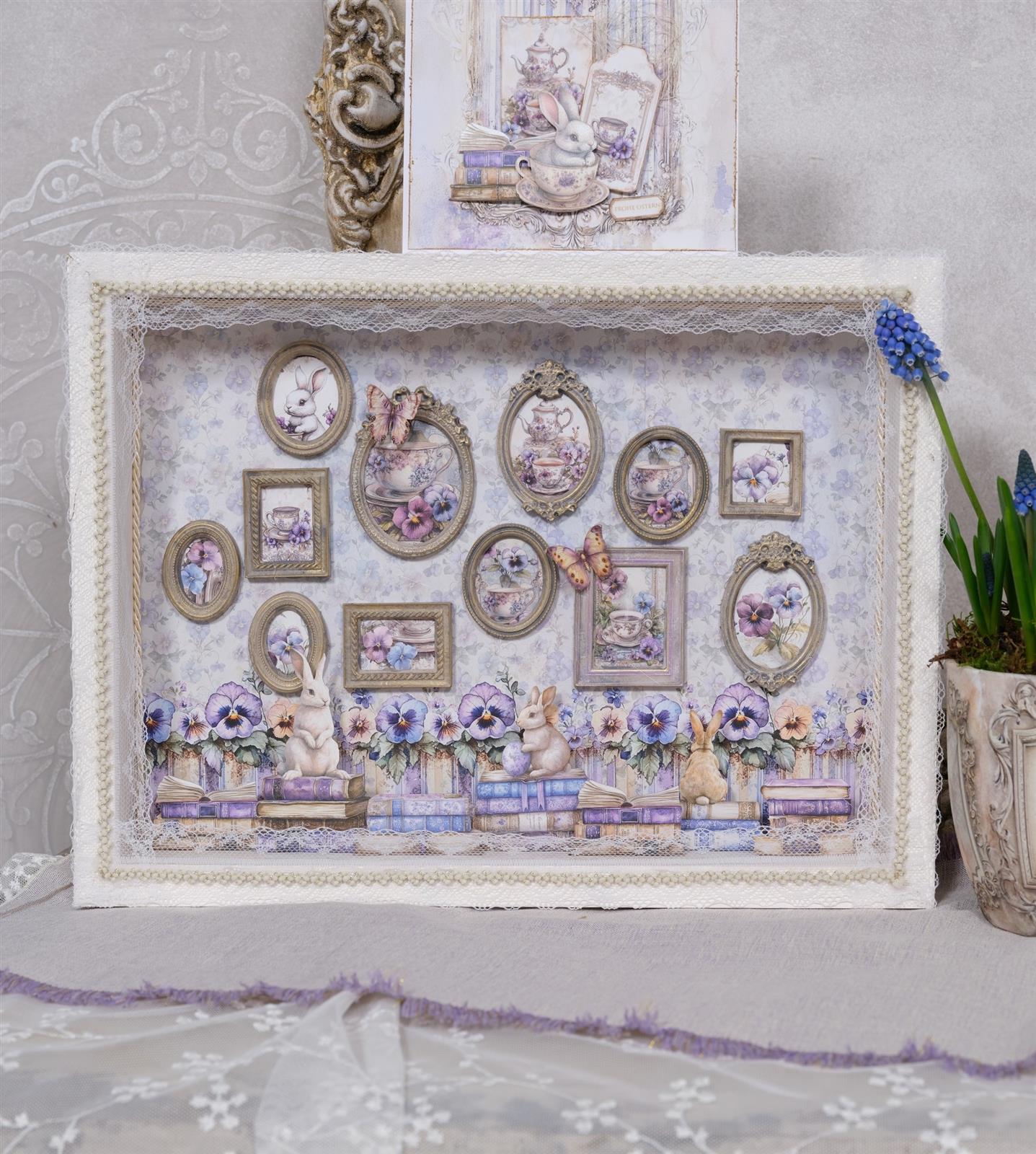 Designpapier "Pansies" 5 (Layla)
