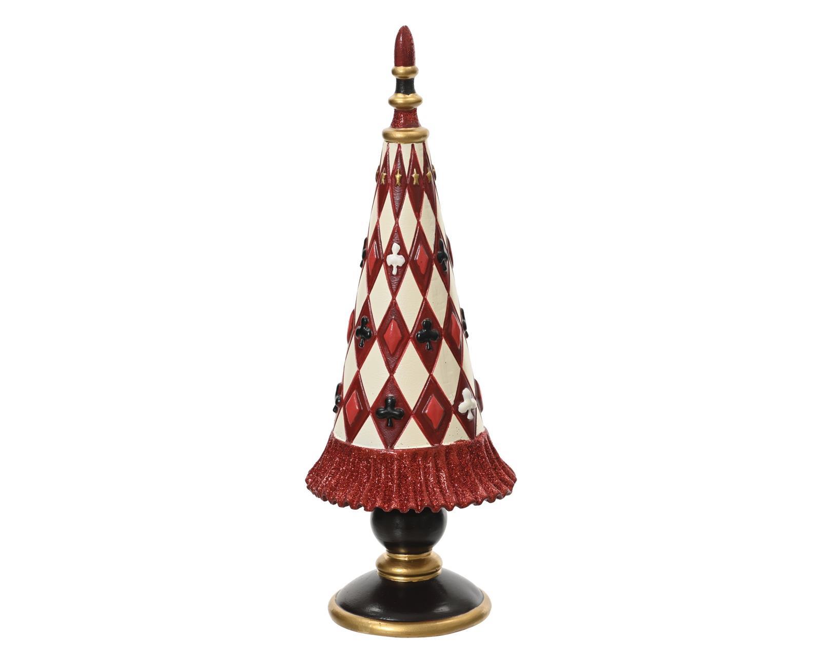 Deko Weihnachtsbaum im Harlekin Stil - 35cm K537531