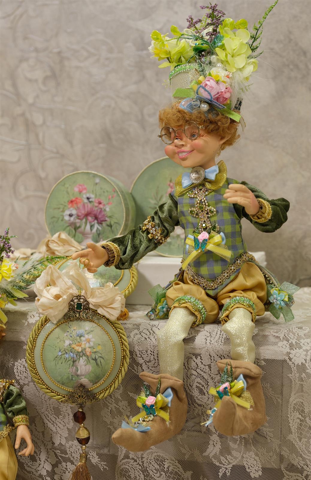 Ornamentaufhänger mit Gold-Quaste / V0192D.1102.07