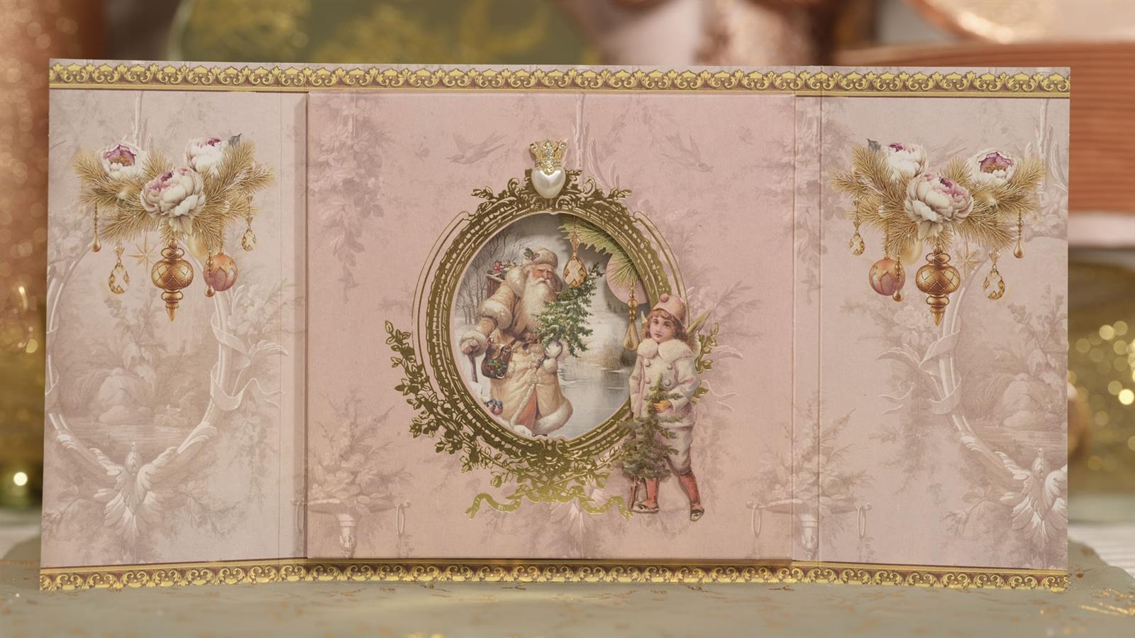 Miniatur Ornamente Herz mit Krone