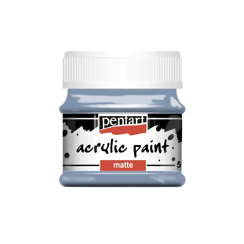 Acrylfarbe matt - Vintage Blau - 50ml